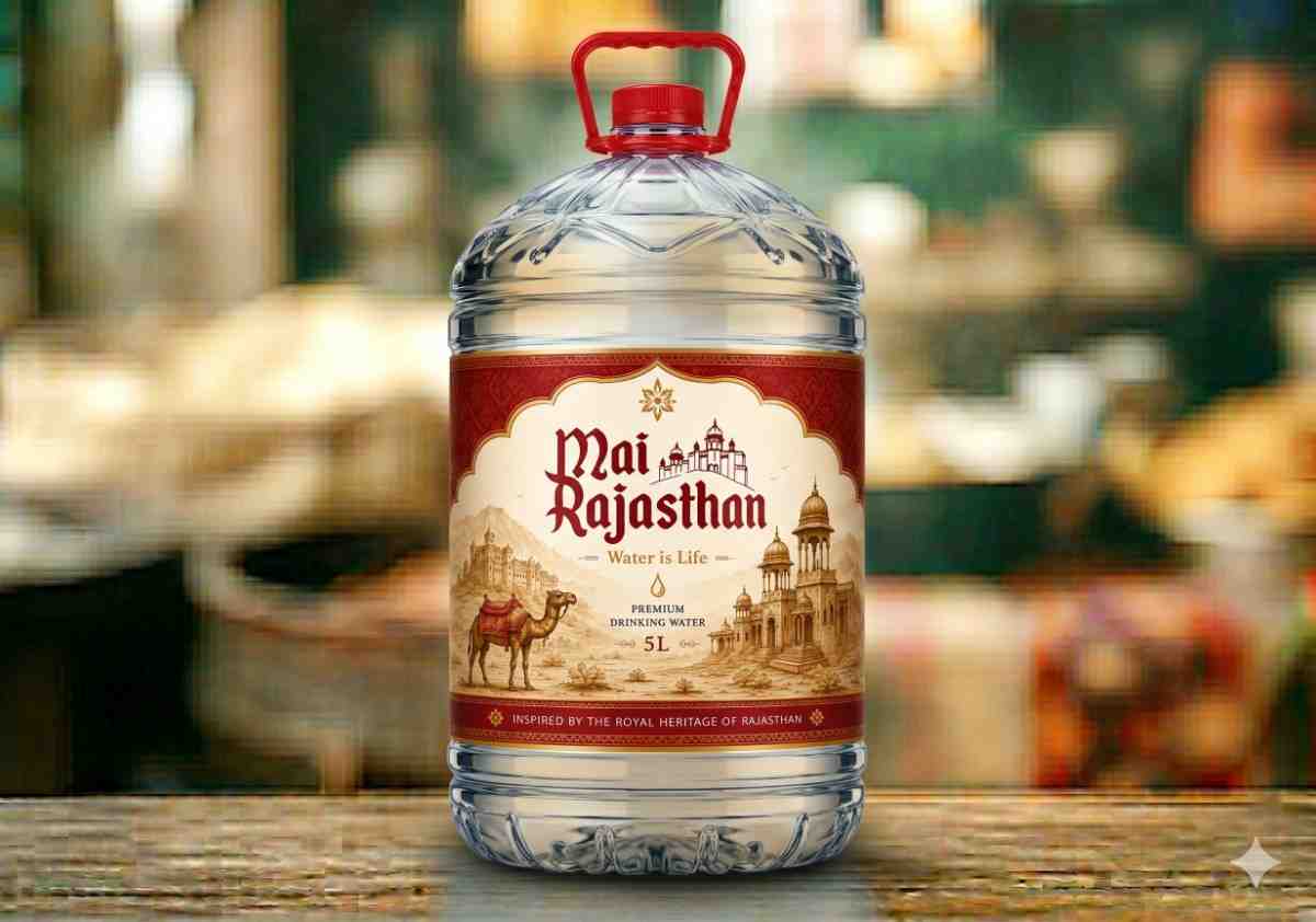 5 litre bulk water bottle for small offices and shops in Jaipur